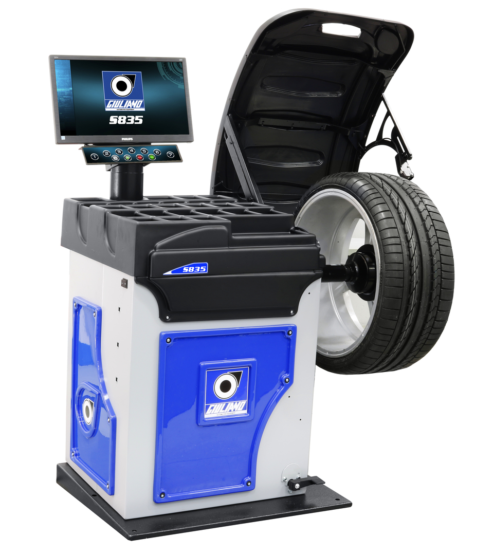 Equilibreuse roue et pneu REIHMANN avec pointeur laser